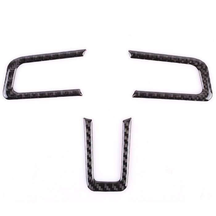 3 PCS Car Steering Wheel Button Decorative Sticker for Ford Mustang 2015-2020, Steering Wheel Button