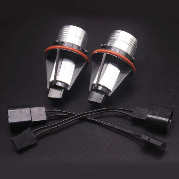 2 PCS DC 12-24V 6W 800LM 6000K LED Angel Eyes Light Bulb for BMW E39/E53/E60/E61/E63/E64/E65/E66/...