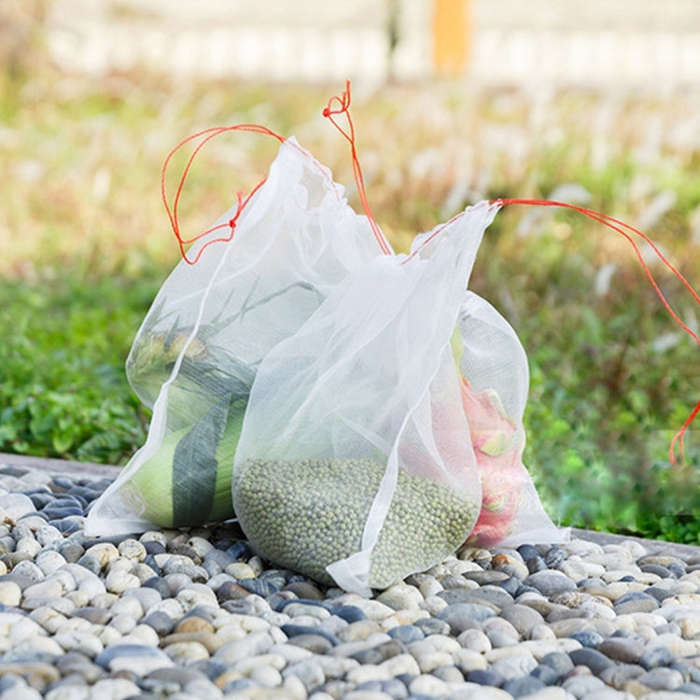 10 PCS Nylon Mesh Bag Garden Seeds Fruits Pest Control Bags Vegetable Vineyard Anti Bird Net Pest...