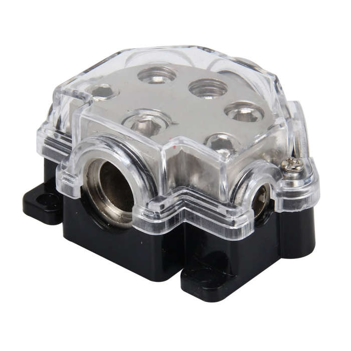 Fuse Holder Power Distributor Block 1 Way Auto Car Audio 5 Ways Out / 1 Ways In 5 Car Audio Outpu...