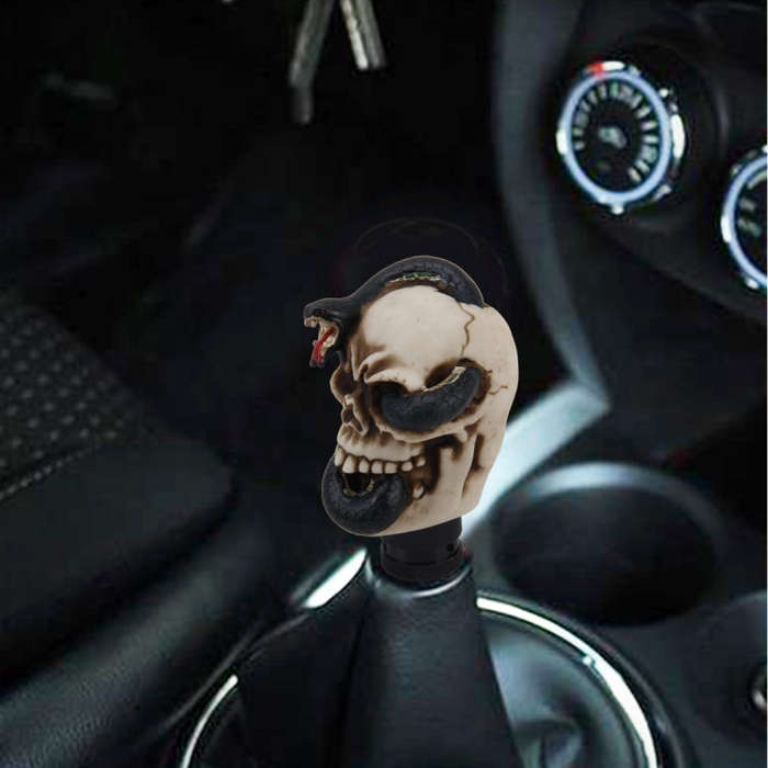 Universal Skull Car Gear Shift Knob Modified Car Gear Shift Knob Auto Transmission Shift Lever Kn...