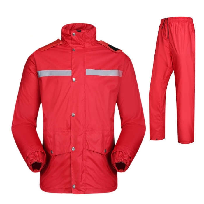 Durable Reflective Motorcycle Split Raincoat Pants Riding Bicycle Electric Bike Windproof Waterpr...