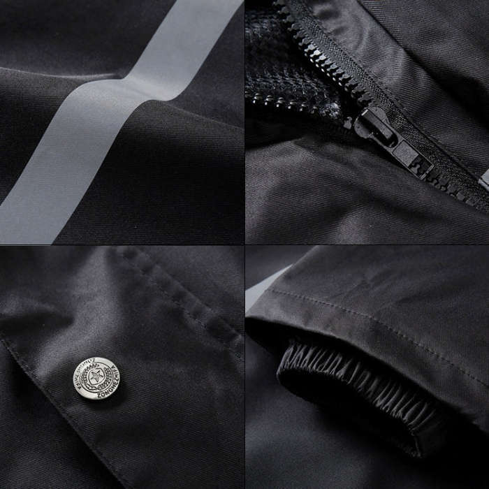 Durable Reflective Motorcycle Split Raincoat Pants Riding Bicycle Electric Bike Windproof Waterpr...