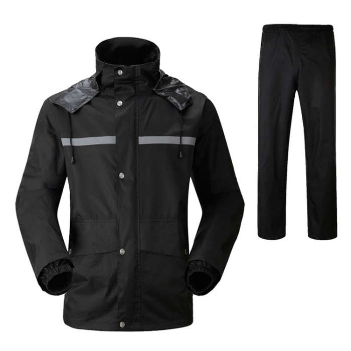 Durable Reflective Motorcycle Split Raincoat Pants Riding Bicycle Electric Bike Windproof Waterpr...