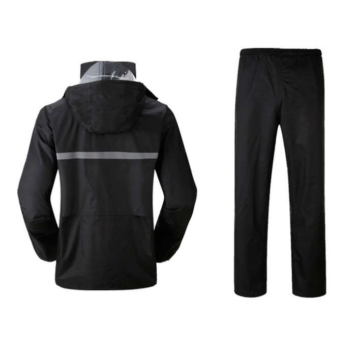 Durable Reflective Motorcycle Split Raincoat Pants Riding Bicycle Electric Bike Windproof Waterpr...