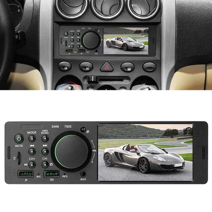 7805 4.1 inch Universal Car Radio Receiver MP5 Player, Support FM & Bluetooth & TF Card with Remo...