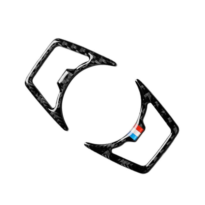 2 PCS Car USA Color Carbon Fiber Headlight Frame Decorative Sticker for Ford Mustang 2015-2017, H...