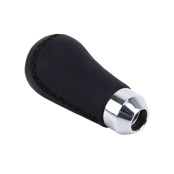 Universal Car Modified Shifter Black Leather Lever Manual 5-Speed Gear Shift Knob, 5-Speed Gear S...