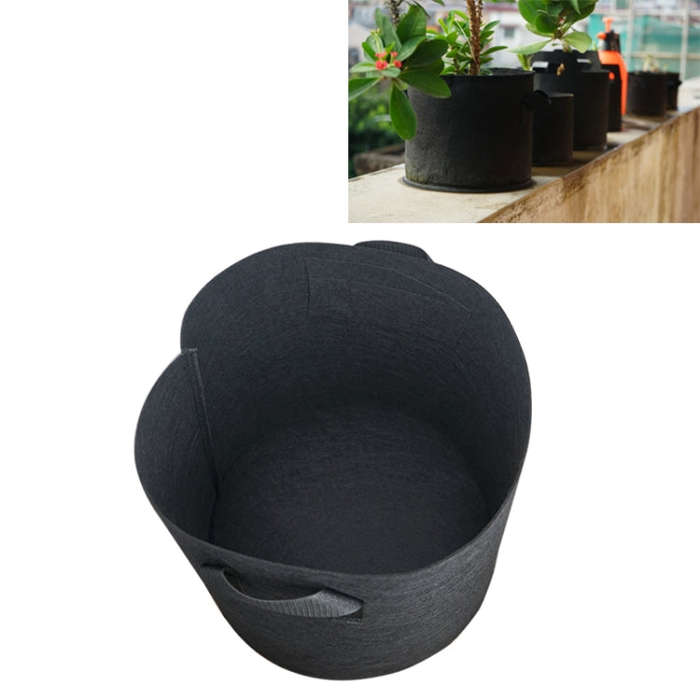 2 Gallon Planting Grow Bag Thickened Non-woven Aeration Fabric Pot Container with Handle, 2 Gallon