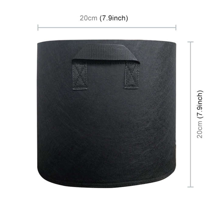 2 Gallon Planting Grow Bag Thickened Non-woven Aeration Fabric Pot Container with Handle, 2 Gallon