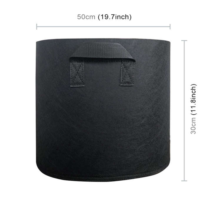 15 Gallon Planting Grow Bag Thickened Non-woven Aeration Fabric Pot Container with Handle, 15 Gallon