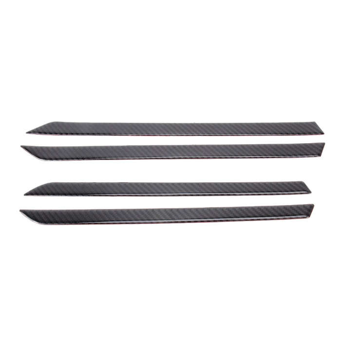 Carbon Fiber 3D Interior Door Trim Decals DIY Decorative Sticker for Honda Civic 10th Gen 2016-20...