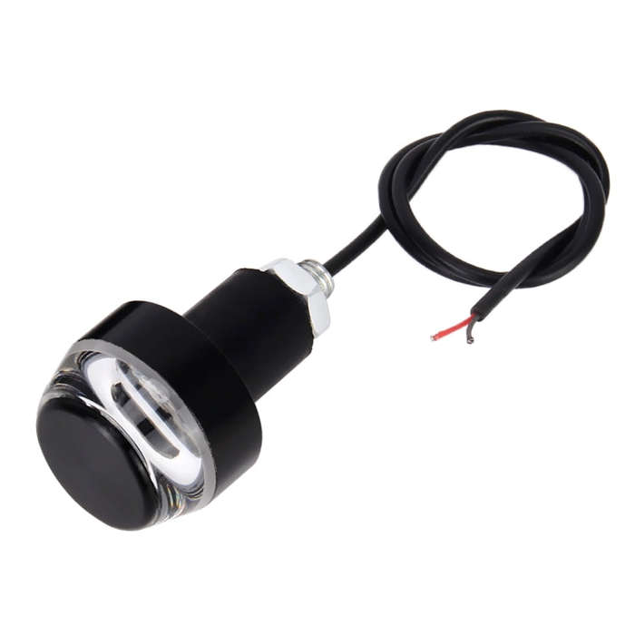 Pair Motorcycle Turn Signal Light Grip Bar Plug Strobe Side Marker End LED Handlebar Lamp, Green ...