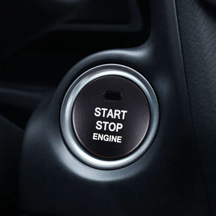 3D Aluminum Alloy Engine Start Stop Push Button Cover Trim Decorative Sticker for Mazda, for Mazda