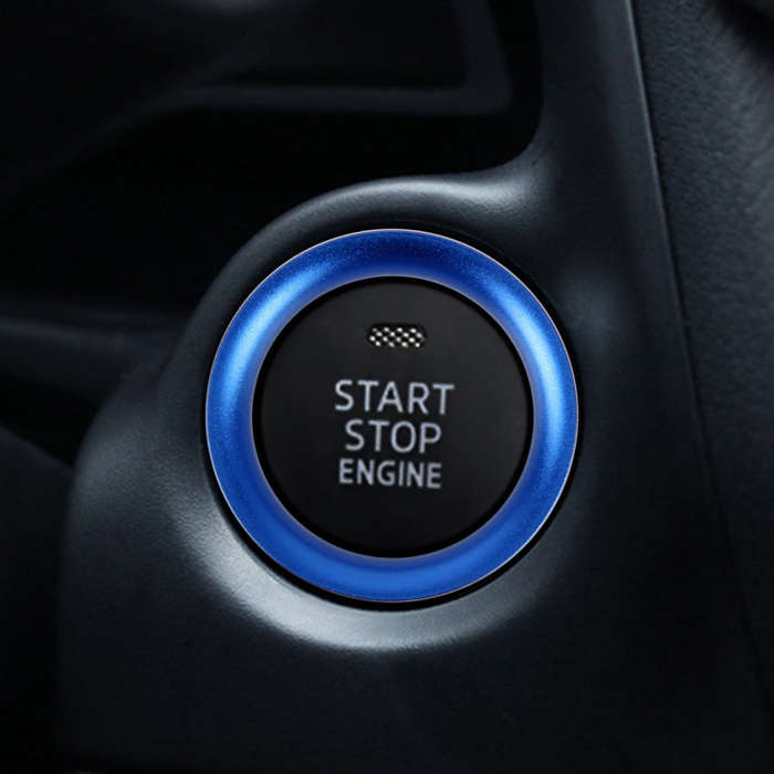 Car Engine Start Key Push Button Ring Trim Aluminum Alloy Sticker Decoration for Mazda, For Mazda
