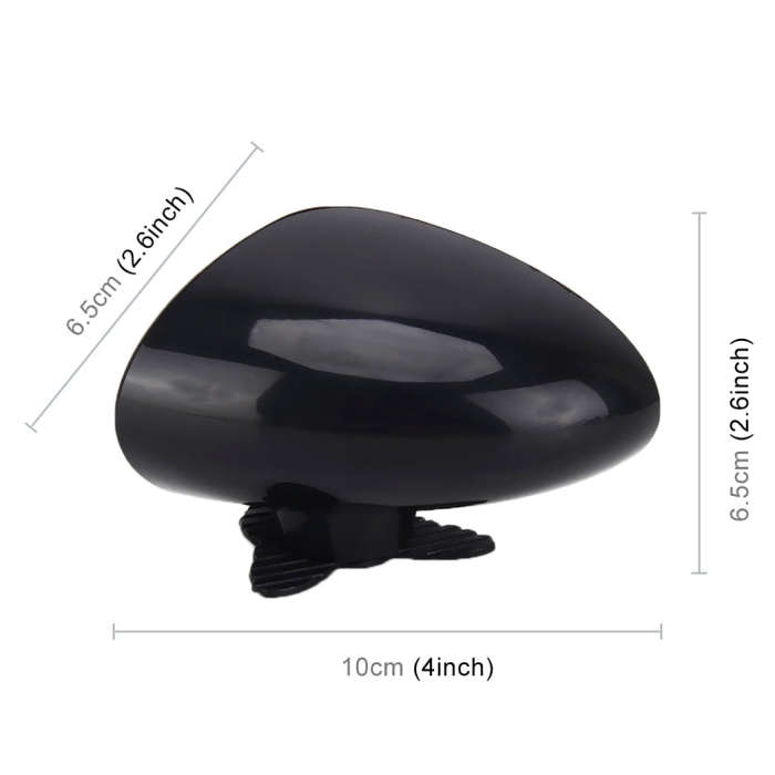 3R-046 360 Degrees Rotatable Right Blind Spot Side Assistant Mirror for Auto Car, Right Black, Ri...