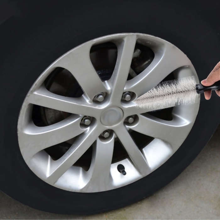 Portable Loop Style Auto Car Vehicle Motorcycle Wheel Tire Rim Hub Scrub Wash Brush Washing Clean...