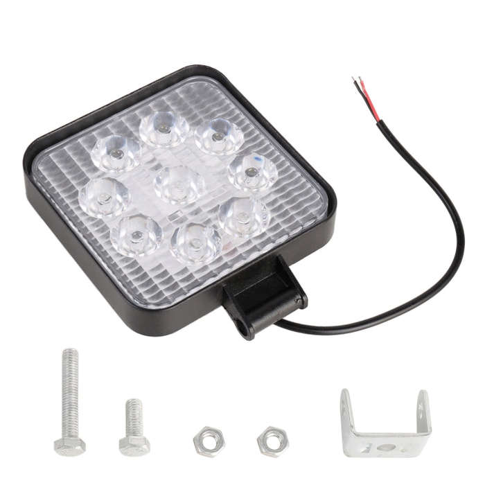 DC 10-30V 27W 2500LM 6000K Waterproof Vehicle Car Boat Marine External Work Lights Emergency Ligh...