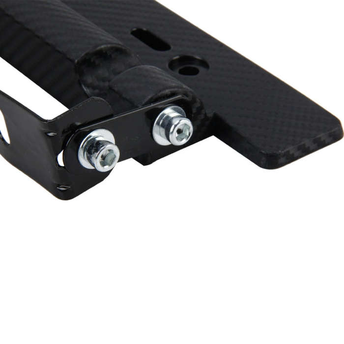 Car License Double Adjust Carbon Number Plate Adjustable Carbon Lead Plate Frame Holder Universal...