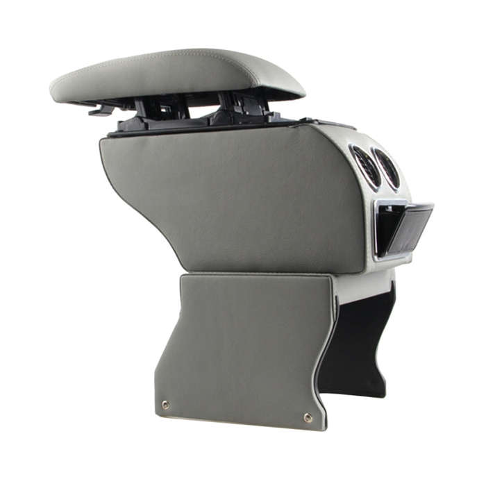 Car ABS Leather Wrapped Armrest Box with Fast Charge USB Holes and Cables for Tiguan, For Tiguan(...