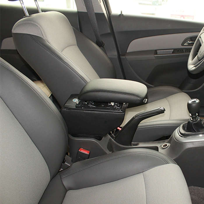 Car ABS Leather Wrapped Armrest Box with Fast Charge USB Holes and Cables for Tiguan, For Tiguan(...