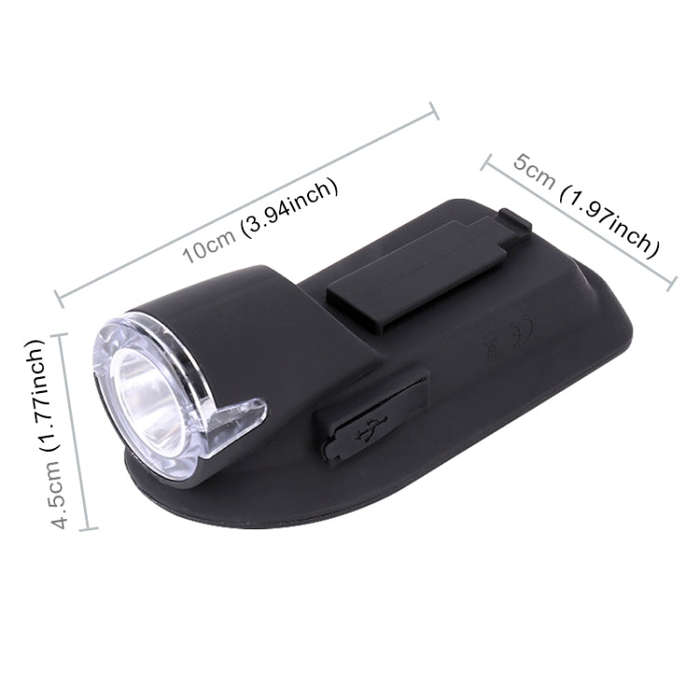 3W 240LM USB Solar Energy Motorcycle / Bicycle Front Light, Front Light Black, Front Light White