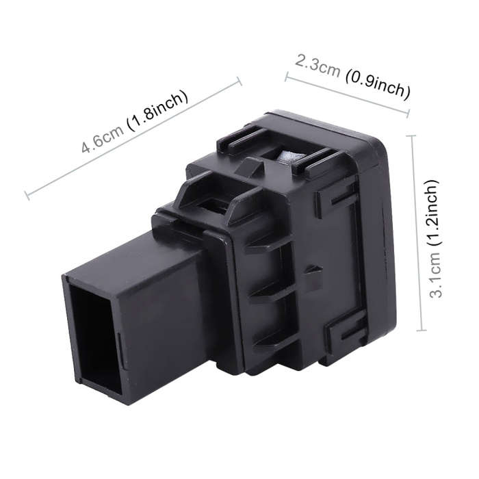 Car Fog Light 5 Pin On-Off Button Switch with Cable for Nissan Sylphy, With Cable