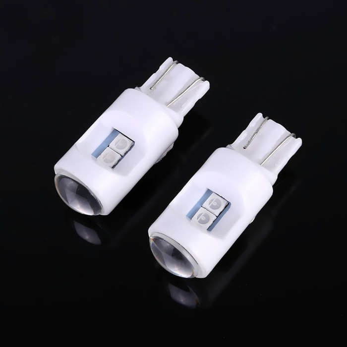 2 PCS T10 / W5W / 194 DC 12V 1.2W 6LEDs SMD-3030 Car Reading Lamp Clearance Light, with Projector...