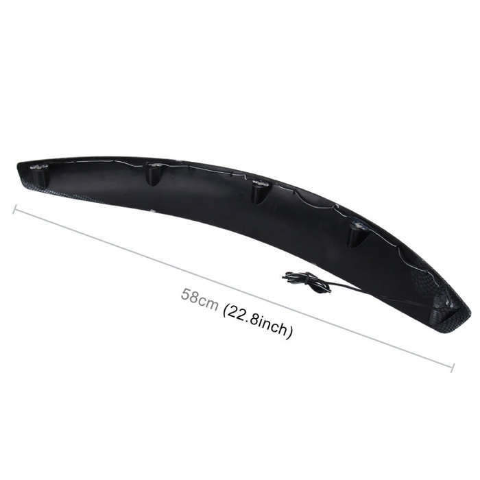 2 PCS 58cm Car Stickers Rubber Large Round Arc Strips Universal Fender Flares Wheel Eyebrow Decal...