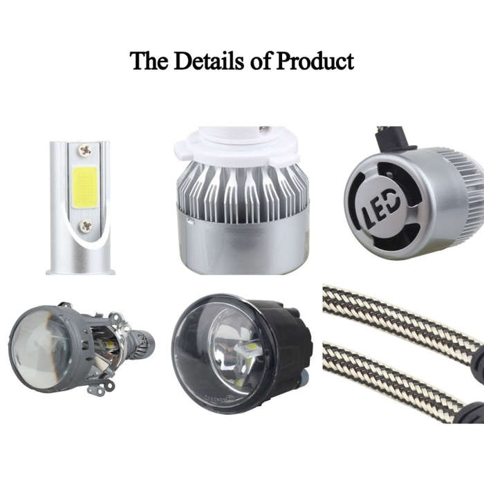2 PCS 9005 18W 1800 LM 6000K IP68 Casnbus Constant Current Car LED Headlight with 2 COB Lamps, DC...