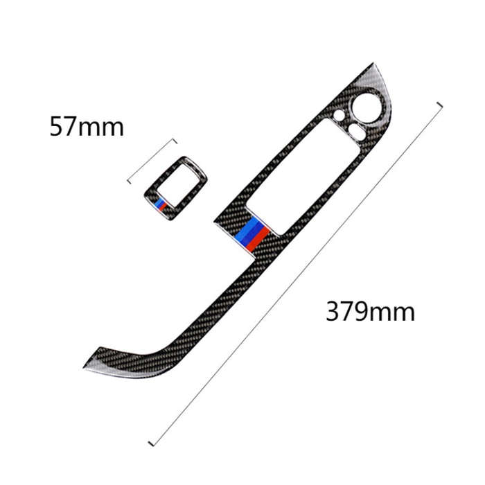 Car Carbon Fiber Window Lift Panel With Folding Key Three Color Decorative Sticker for BMW Z4  20...
