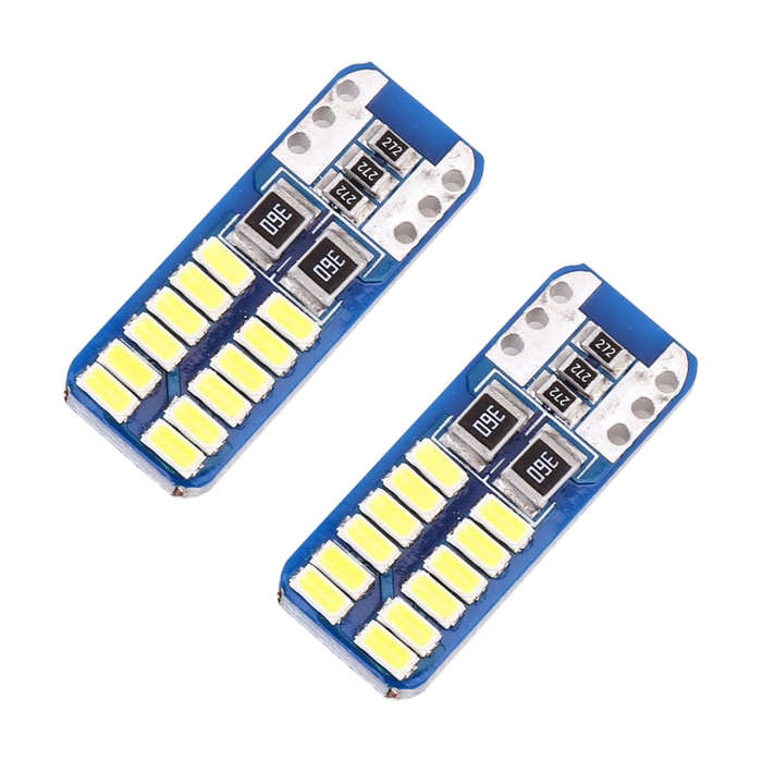 2 PCS T10 / W5W / 168 / 194 DC12V 1.4W 6000K 90LM 12LEDs SMD-3014 Car Reading Lamp Clearance Ligh...