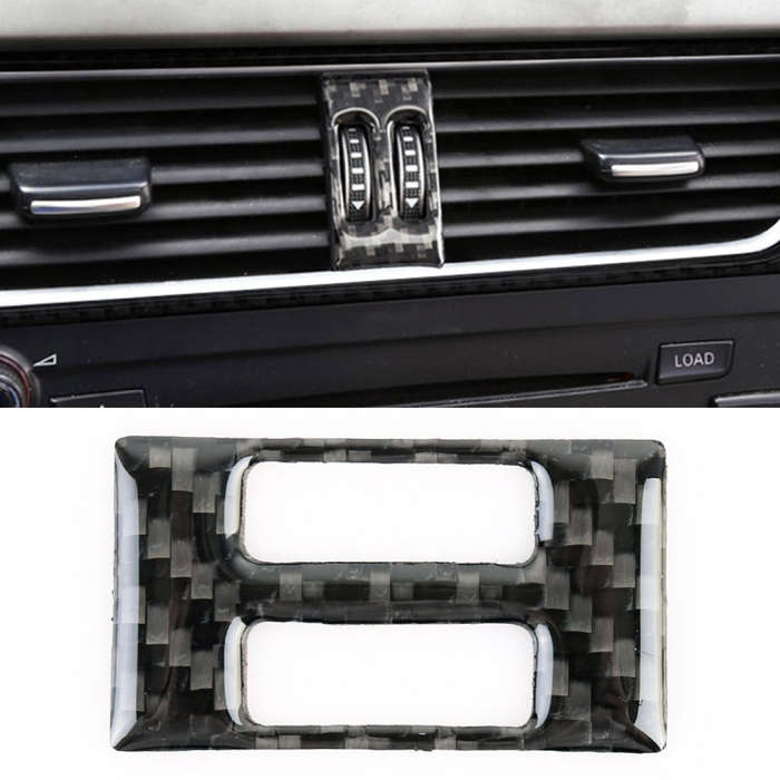 Car Carbon Fiber Air Conditioning Switch Decorative Sticker for Audi A4L / A5 / Q5 2009-2016, Air...