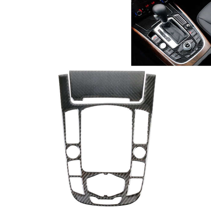 2 PCS Car Carbon Fiber Gear Panel Decorative Sticker for Audi A4L / A5 / Q5 2009-2016, Gear Panel...