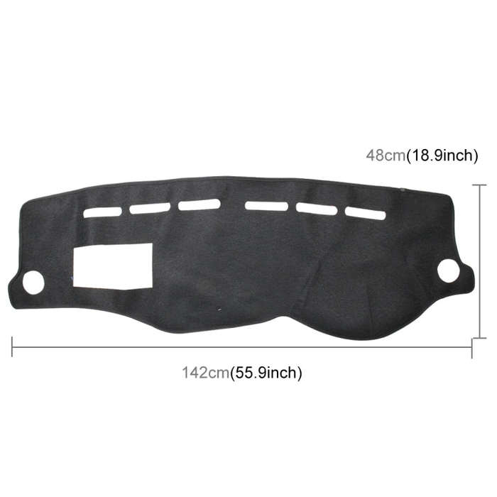 Left-hand Drive Dark Mat Car Dashboard Cover Car Light Pad Instrument Panel Sunscreen for Modern ...