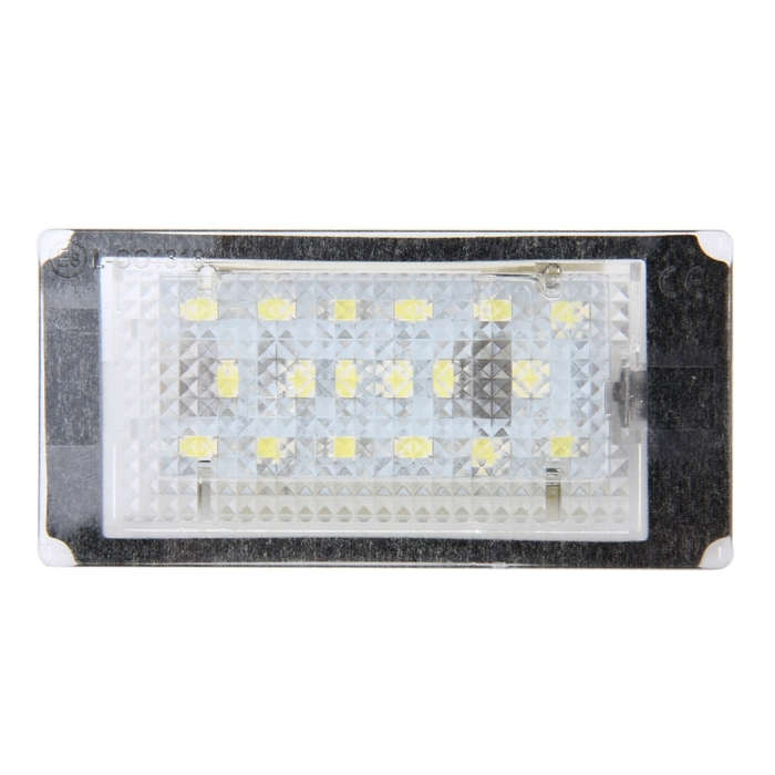 2 PCS License Plate Light with 18  SMD-3528 Lamps for BMW E46 2D M3 1998-2003,2W 120LM,6000K, DC1...