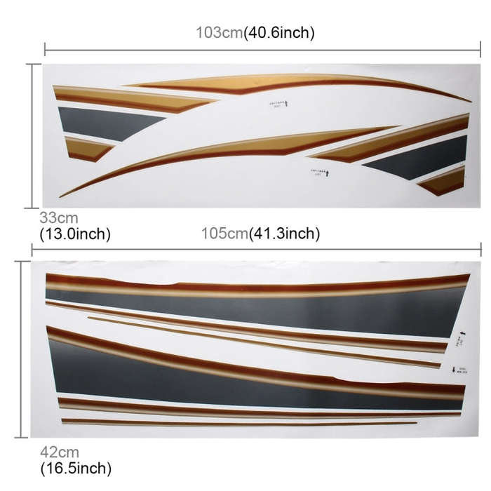 5 PCS SUV Body Decorative Strip Brand Car Streamline Shining Sticker for Toyota Prado4000 2011 Ve...