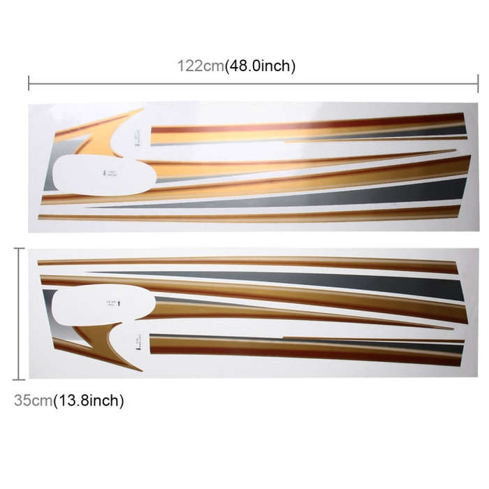 5 PCS SUV Body Decorative Strip Brand Car Streamline Shining Sticker for Toyota Prado4000 2011 Ve...