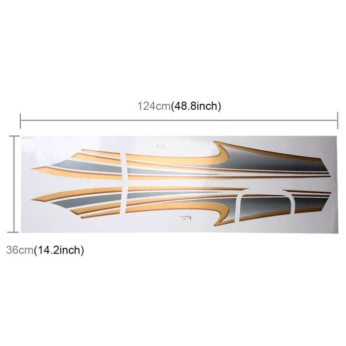 5 PCS SUV Body Decorative Strip Brand Car Streamline Shining Sticker for Toyota Prado4000 2011 Ve...