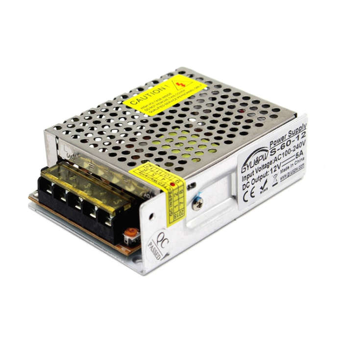 S-60-12 60W AC110/220V to DC 12V 5A  Power Inverter Power converter, 60W
