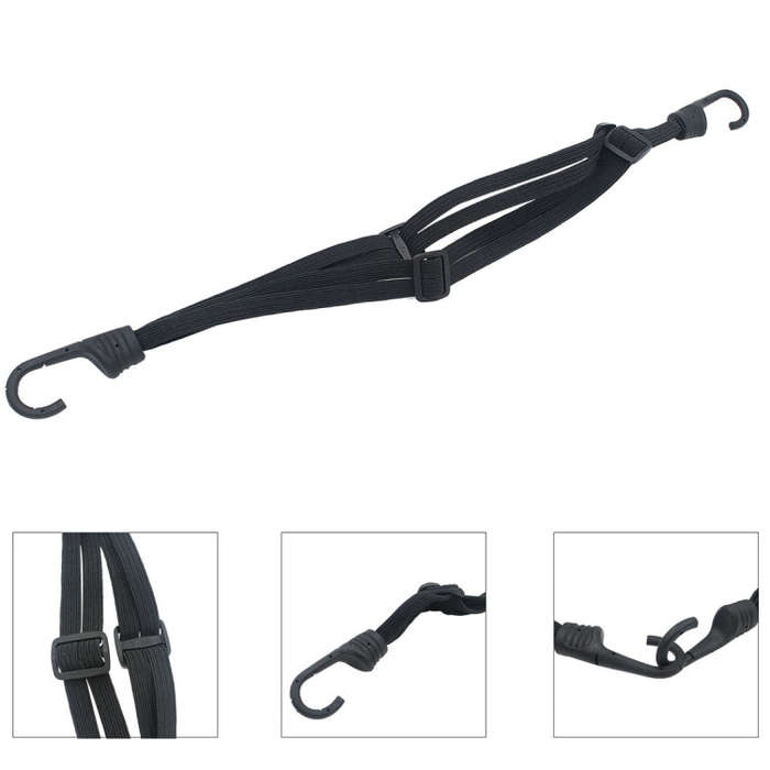 Motorcycle Elastic Fix Helmet Rope with 2 Hooks, Length: 60cm, Elastic Fix Helmet Rope
