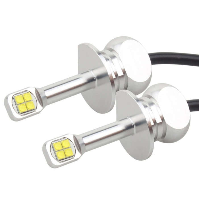 2 PCS  H1 40W 800 LM 6000K 8 CREE LEDs Car Fog Lights, DC 12V, H1