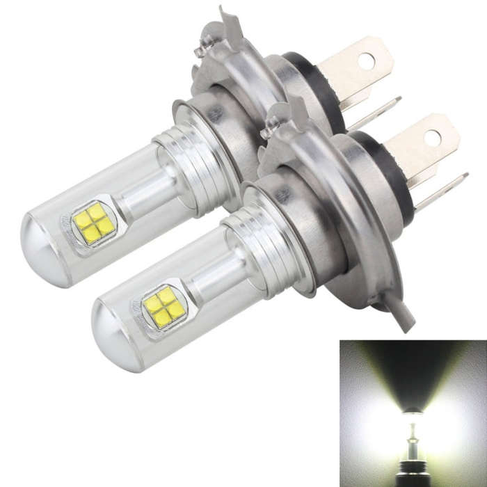 2 PCS  H4 40W 800 LM 6000K 8 CREE LEDs Car Fog Lights, DC 12V, H4