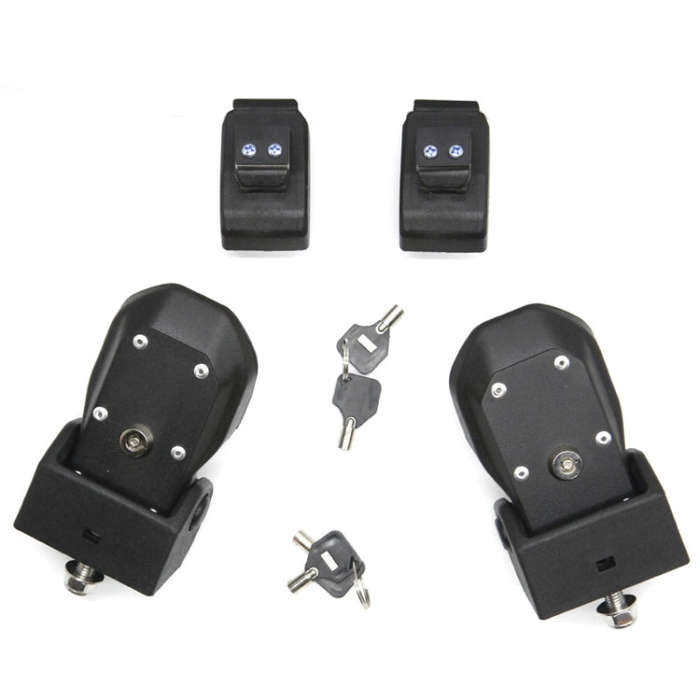 2 PCS Car Anti-Theft Hood Latch Locking Catch Buckle Engine Cover with Lock for Jeep Wrangler JL ...