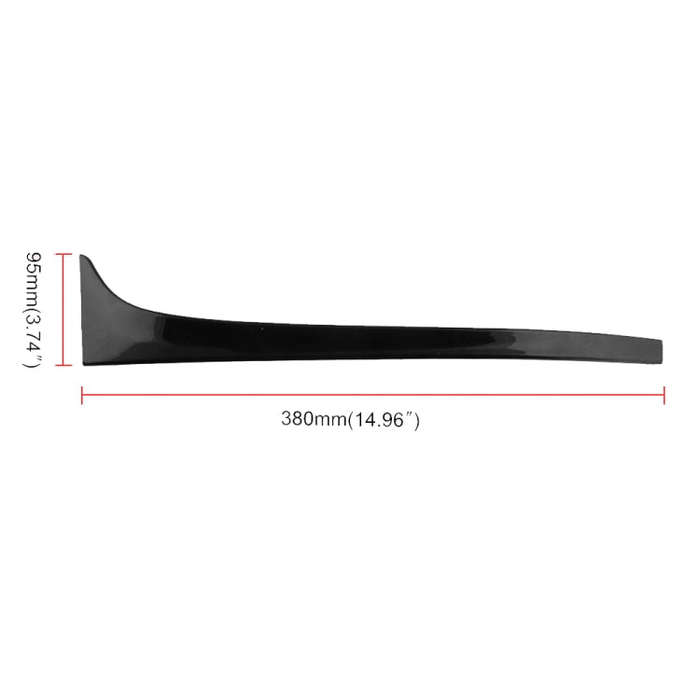 Car-styling ABS Gloss Black Rear Wing Side Spoiler Lip for Volkswagen Golf 7 MK7 2014-2017, Side ...