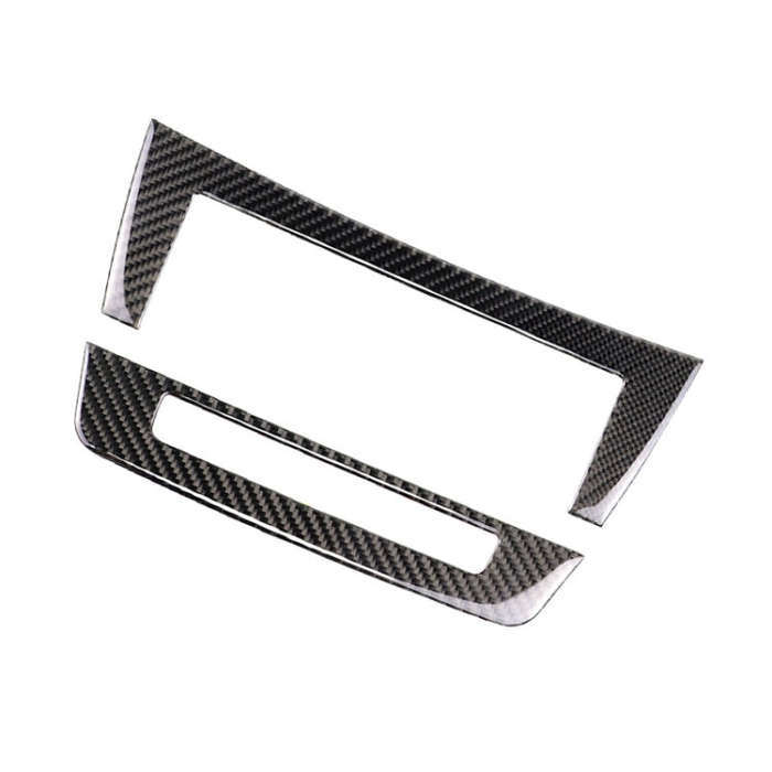 Car Carbon Fiber Central Control CD Panel Decorative Sticker for Mercedes-Benz W204 2011-2013 7-b...