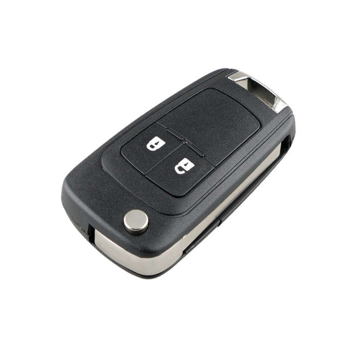 For Opel Car Keys Replacement 2 Buttons Car Key Case with Foldable Key Blade, 2 Buttons with Fold...