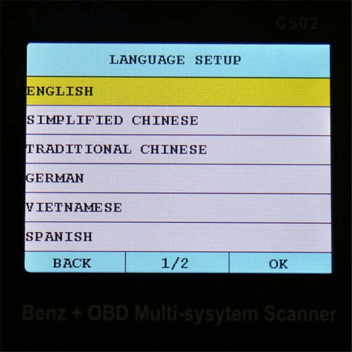 Creator C502 V7.6 Car OBD2 Multi-system Scanner Car Diagnostic Tool for Mercedes-Benz before 2016
