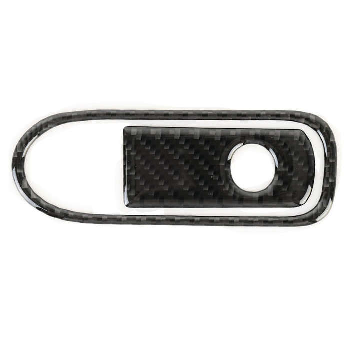 Car Carbon Fiber Front Passenger Seat Armrest Box Switch Decorative Sticker for Volkswagen Touare...