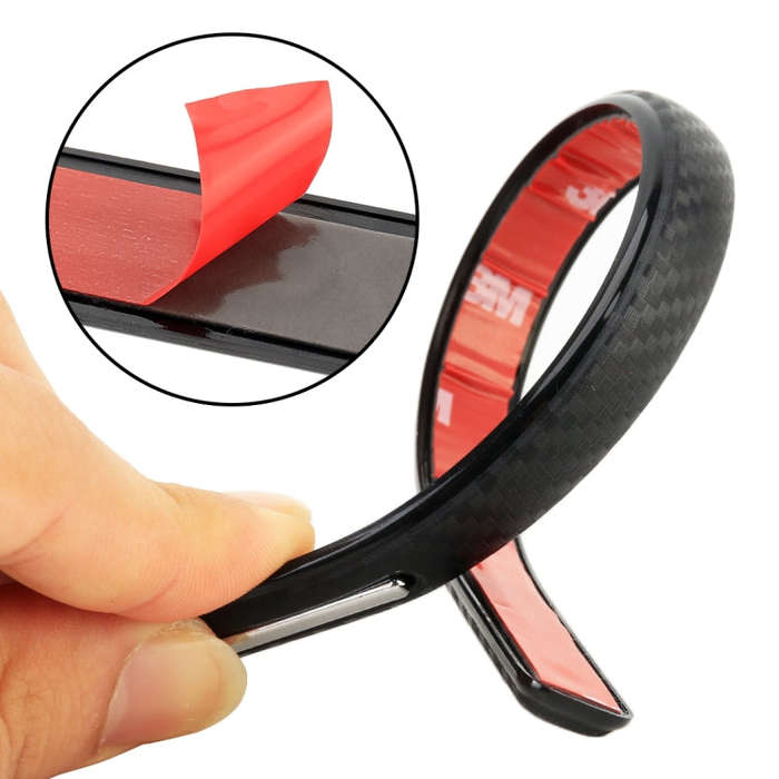 3R-2152 4 PCS Universal Car Body Anti-collision Strip Protection Guards Silicon Trims Stickers, 3...